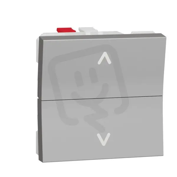 Žaluziový tlačítkový ovládač NOVÁ UNICA 6A, 2M, Aluminium SCHNEIDER NU320730 Oblíbený