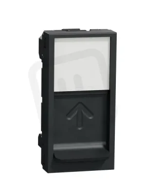 Nová Kolekce Centrální deska NOVÁ UNICA RJ45 Keystone 1M, Antracit SCHNEIDER NU946054
