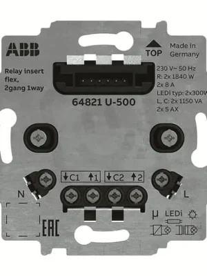Přístroj spínací flex se dvěma relé 64821 U-500 ABB 2CKA006800A3045 Nakupujte Hned