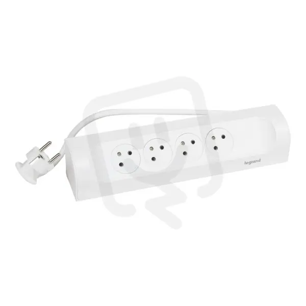 Cenově Výhodný ZÁSUVKOVÝ BLOK ROHOVÝ 4X2P+T, KABEL 1M, BÍLÁ LEGRAND 049404