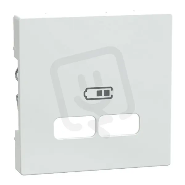 Centrální deska, Merten System M, pro USB nabíječky, active white MEG4367-0325 Sezónní Sleva