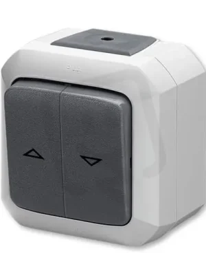 Aktuální Žaluziový spínač ABB VARIANT+ řazení 1+1 s blokováním IP54 šedá 3558N-C89510 S