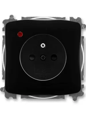 Zásuvka ABB TANGO s ochranou před přepětím bezšroubová černá 5599A-A02357 N Hit Sezóny