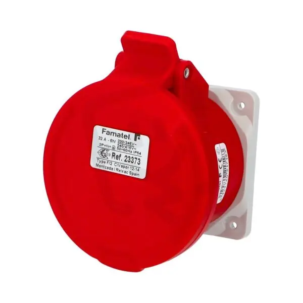 Vestavná zásuvka IP44/400V/32A/5P 6h, přímá - SpeedPRO FAMATEL 23373 Tovární Cena