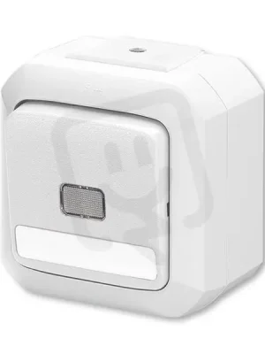 Tlačítko ABB VARIANT s průzorem se svorkou N 1/0S 1/0So IP54 bílá 3559N-C91512 B Poslední Šance