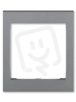 Autentický Kryt rámečku ABB LEVIT M s otvorem 55x55 střední ocelová 3901H-A00355 69