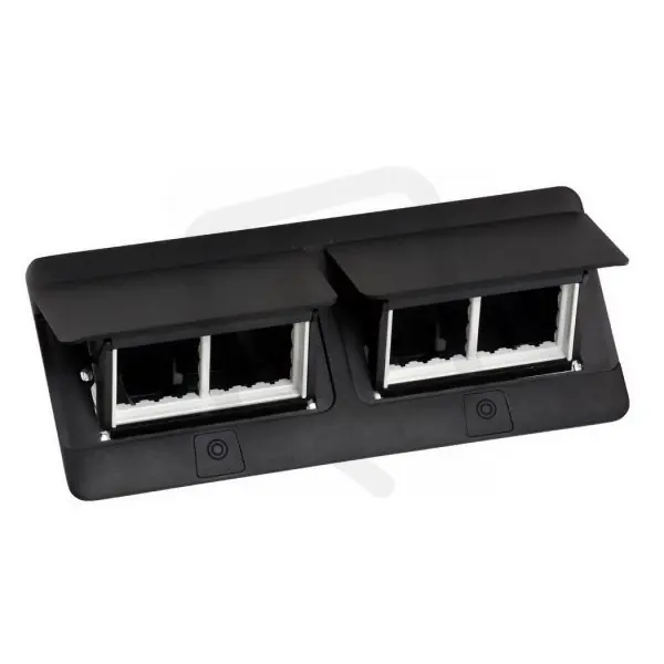 Jen Po Omezenou Doba POPUP KRABICE DO NÁBYTKU 2X4MODULOVÝODULY + INSTALAČNÍ SADA MATNÁ ČERNÁ LEGRAND