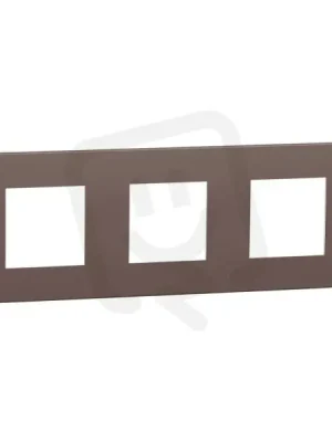 Krycí rámeček NOVÁ UNICA STUDIO COLOR trojnásobný, Chocolate/Bílý Ověřený