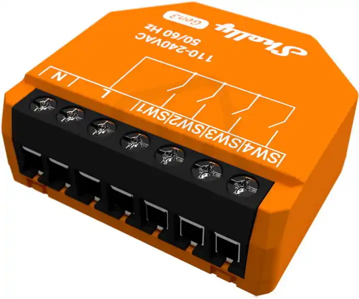 Hit Sezóny Modul na aktivaci scén SHELLY I4 GEN3 AC, 4 digitální vstupy, Wifi, Bluetooth