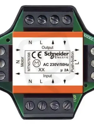Relé pro vícenásobné ovládání žaluzií, Merten, 2 A, 230V AC, 50Hz 576398 Expresní Doručení