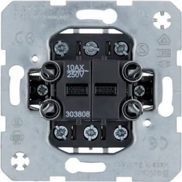 Expresní Doručení Vypínač, kolébkový, řazení 6+6, 10 AX, 250V, modul přístroje HAGER WDE303808