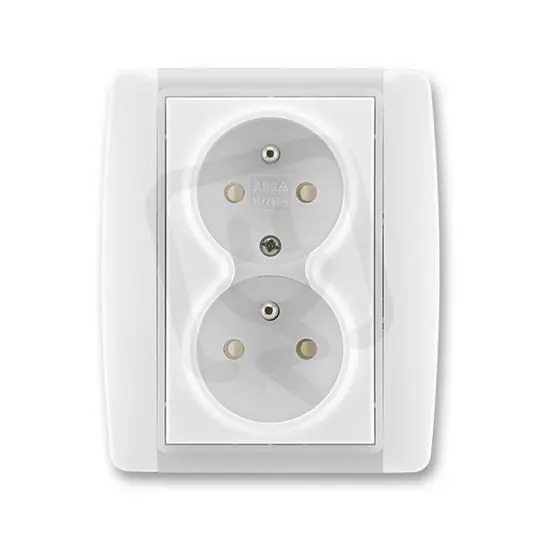 ABB Element 5512E-C02359 01 Zásuvka dvojnásobná chráněná s clonkami Cenově Výhodný