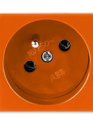 Finální Výprodej Zásuvka ABB PROFIL 45 s ochranným kolíkem oranžová (RAL 2004) 5525N-C02347 P