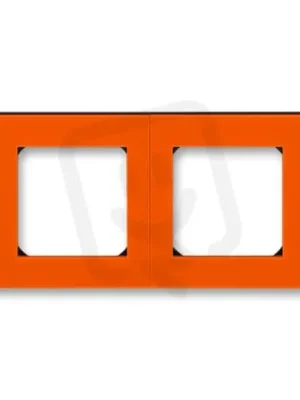 Ihned K Objednání Dvojrámeček ABB LEVIT vodorovný i svislý oranžová/kouř. černá 3901H-A05020 66