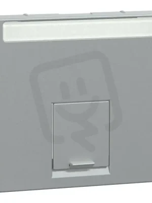 Merten Centrální deska datové zásuvky 1xRJ45 Aluminium SCHNEIDER MTN465860 Expresní Doručení