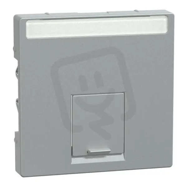 Merten Centrální deska datové zásuvky 1xRJ45 Aluminium SCHNEIDER MTN465860 Expresní Doručení