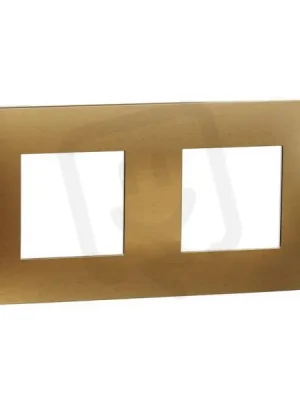 Levný Krycí rámeček NOVÁ UNICA STUDIO METAL dvojnásobný, Copper/Bílý