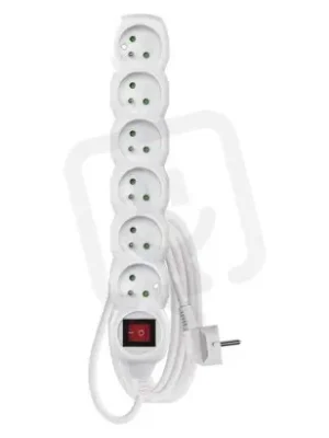 Oblíbený Prodlužovací kabel 3 m 6 zásuvek s vypínačem bílý PVC 1,5mm2 EMOS P1613R