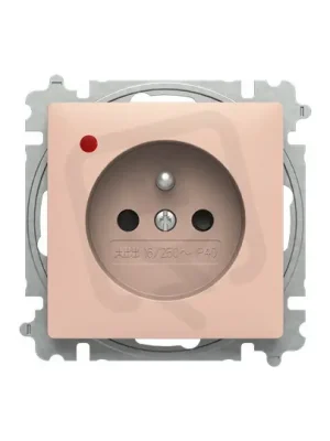 Zásuvka ABB ZONI s clonkami s ochranou před přepětím pudrová 6699T-A06657 242 Top Prodej