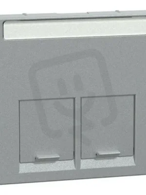 Cenově Výhodný Centrální deska, Merten System M, Actassi 2xRJ45, aluminium, matný plast