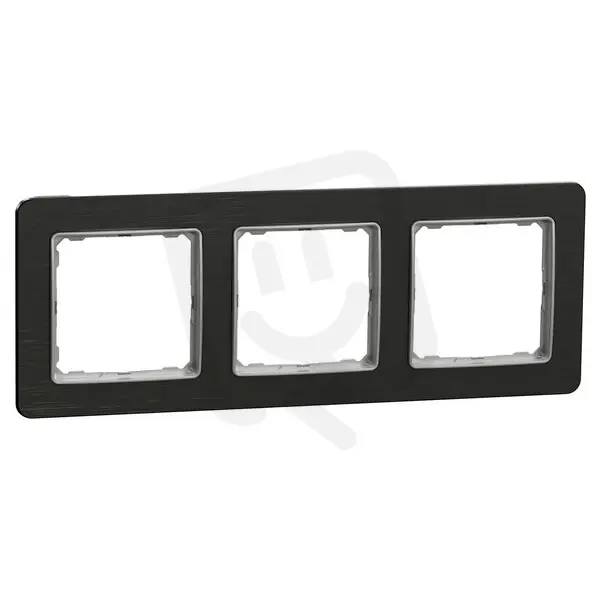 Cenový Hit Rámeček trojnásobný Leštěný Titan,Sedna Design/Elements SCHNEIDER SDD372803U