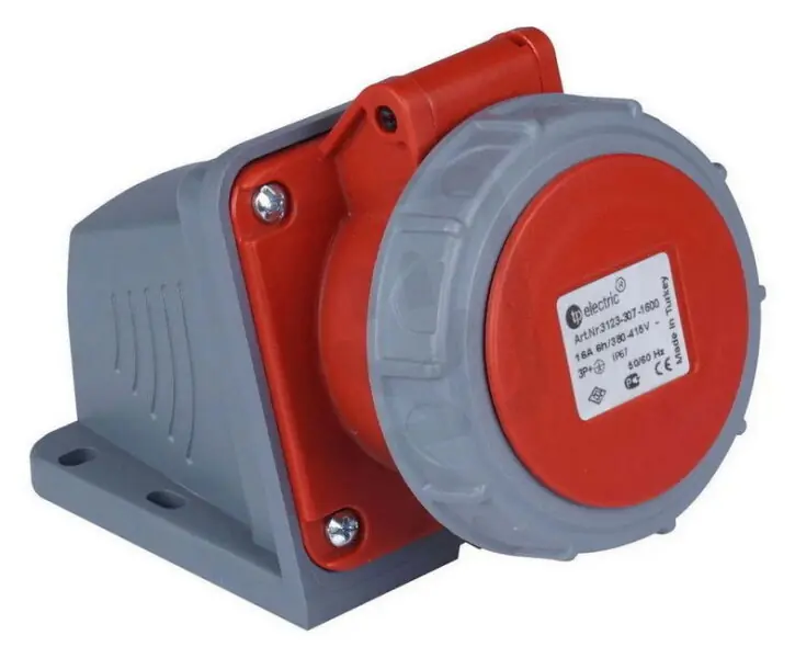Nástěnná zásuvka 5x16A/IP67, Quick Connect TP ELECTRIC 516-6-ZN-Q-G Akce