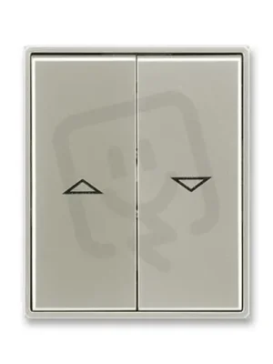 Kryt spínače ABB TIME žaluziový dělený starostříbrná 3558E-A00662 32 Must-Have