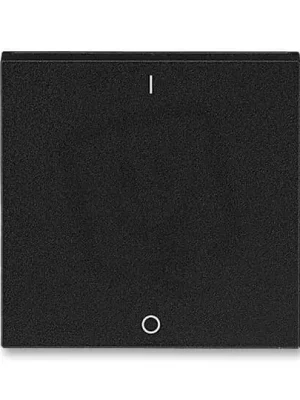 Kryt spínaše ABB LEVIT M s potiskem I/0 (řaz.3)onyx/kouř. černá 3559H-A00933 63 Vysoce Kvalitní