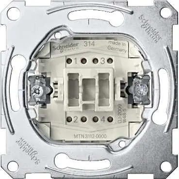 Výprodej Merten Mechanismus spínače dvojpólového řazení 2, 10A SCHNEIDER MTN3112-0000