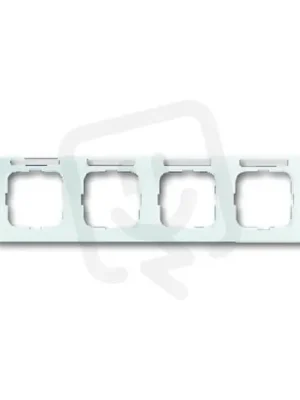 Sleva Čtyřrámeček ABB REFLEX s popisovým polem vodorovný kanálový alpská bílá