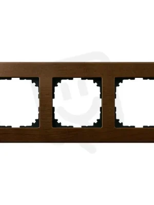 Krycí rámeček, Merten M-Plan dřevo, trojnásobný, walnut SCHNEIDER MEG4053-3473 Speciální Cena