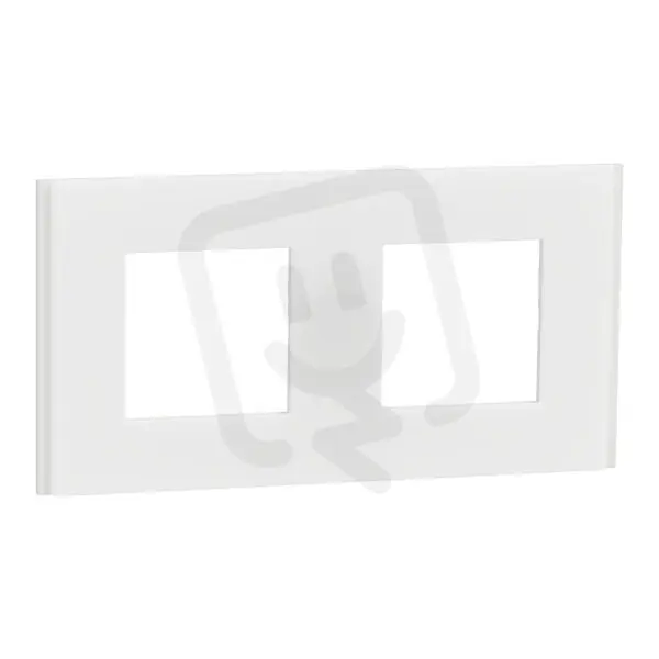 Krycí rámeček NOVÁ UNICA DECO MATERIALS dvojnásobný, Translucent white Vrácení Zdarma