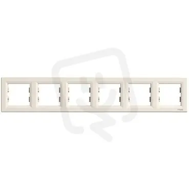 Must-Have ASFORA Krycí rámeček šestinásobný, krémová SCHNEIDER EPH5800623