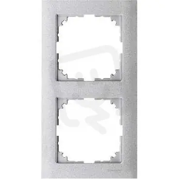 Vrácení Zdarma Merten Rámeček dvojnásobný M-Pure, Aluminium SCHNEIDER MTN4020-3660