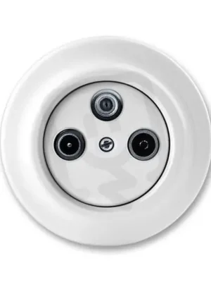 Must-Have Zásuvka TV-R-SAT ABB DECENTO koncová, bílá-porcelán 5011K-C00403