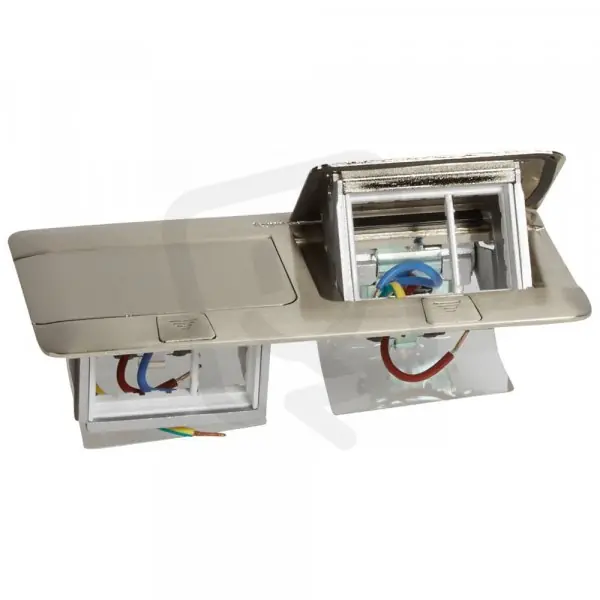 Odeslání Ihned POP-UP KRABICE DO PODLAHY, BROUŠENÝ NEREZ, 2X3 MODULY LEGRAND 054022