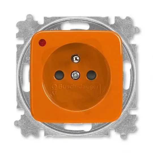 Nakupujte Hned Zásuvka ABB REFLEX s ochranou před přepětím bezšroubová oranžová 5599B-A02357 P