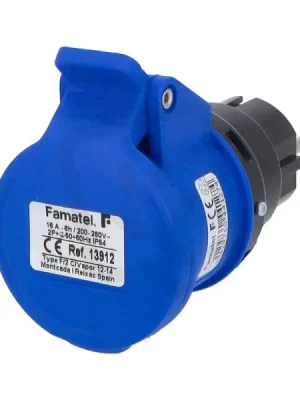Adaptér 13912 IP40/230V/16A - domovní vidlice/ CEE zásuvka FAMATEL 13912 Bezpečná Platba