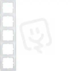 Rámeček, 5-násobný, S.1, bílá lesk BERKER 5310158989 Vrácení Zdarma