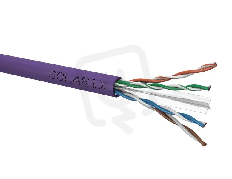 Instalační kabel CAT6 UTP LSOH Dca s2 d2 a1 305m/box SOLARIX 26100021 Vysoce Kvalitní