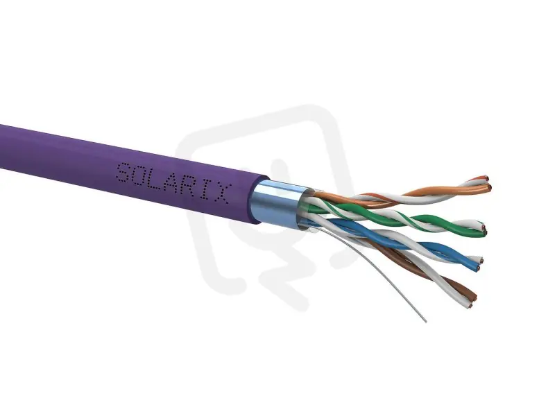 Bezpečná Platba Instalační kabel CAT5E FTP LSOH Dca s1 d2 a1 500m/reel SOLARIX 27655152