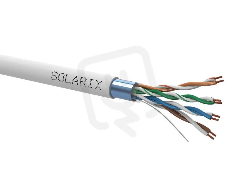 Kabel licna CAT5E FTP PVC Fca šedý 305m/box SOLARIX 27800401 Objednat Nyní