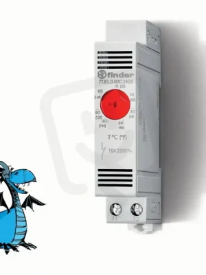 Termostat, vypínání 0°60°C FINDER 7T.81.0.000.2403 Finální Výprodej