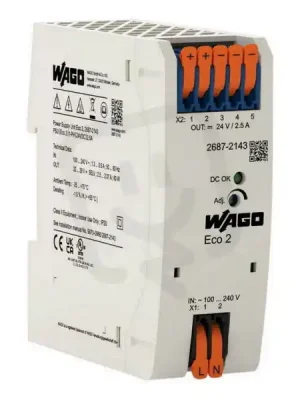 Časově Omezené Napájecí jednotka, Eco 2, 1fáz. WAGO 2687-2143
