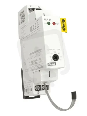 Termostat s rozsahem -0..+ 60 °C, vestavěný senzor TER-3F ELKO EP 8595188138444 Nejprodávanější