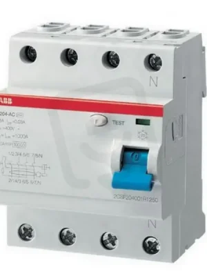Koupit Online F204A-25/0,03 proudový chránič čtyřpólový 25 A 30mA A ABB 2CSF204101R1250