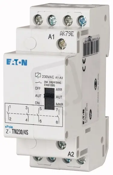 Eaton 265579 Instalační relé 230V AC,4 zap.kont.,mechanická předvolba Top Prodej