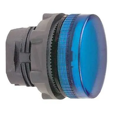 Schneider ZB5AV06 Signální hlavice, pouze pro žárovku, neon, LED BA 9s - modrá Cenově Výhodný