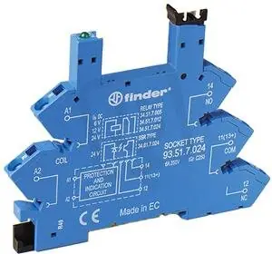 Jen Po Omezenou Doba Patice, DIN, 34/SSR, 1Z, 6-24V DC, BS FINDER 93.51.7.024