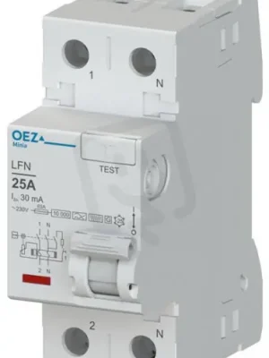 LFN-25-2-030F-G Proudový chránič 25A AC230V 30mA 2P 10kA typ F prov.G OEZ 46407 Expresní Doručení